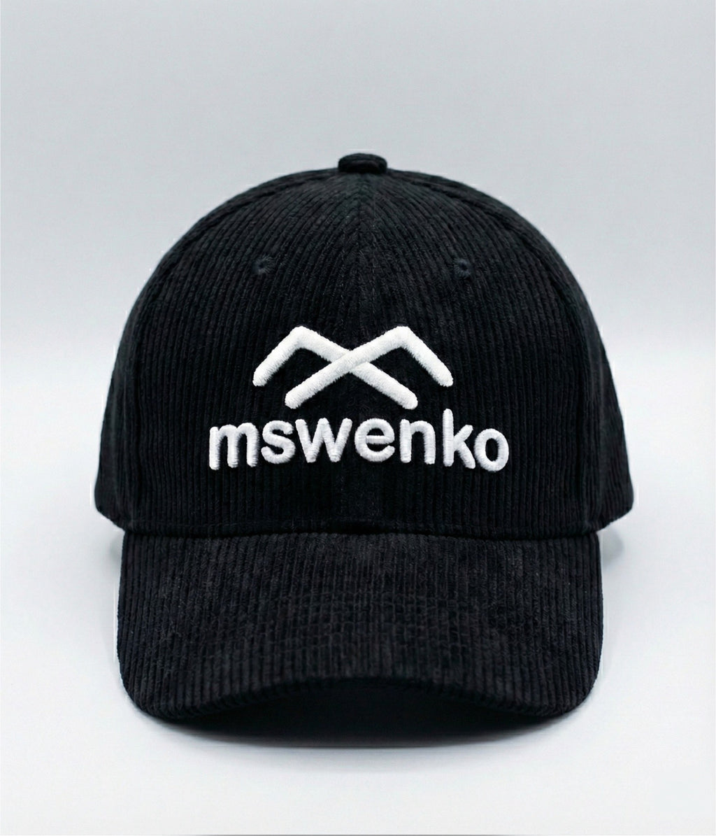 Jet Black - Mswenko Corduroy Cap